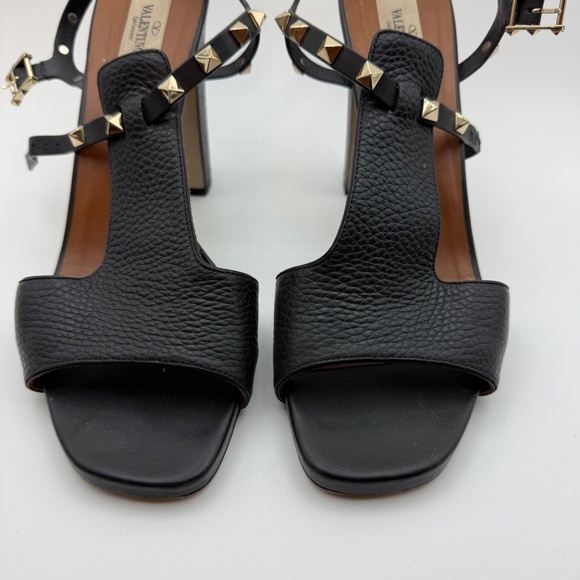 VALENTINO ROCKSTUD CHUNKY HEEL SANDALS SIZE 41 - Picture 2 of 7